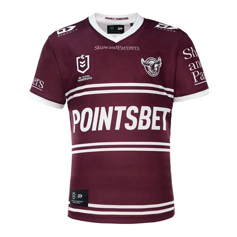 manly warringah sea eagles jersey